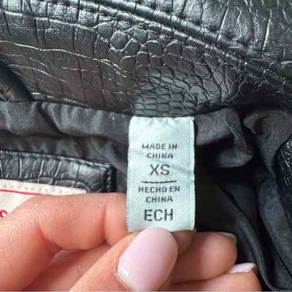 Levi's Black Snakeskin Leather Jacket NWT - Picture 10 of 12